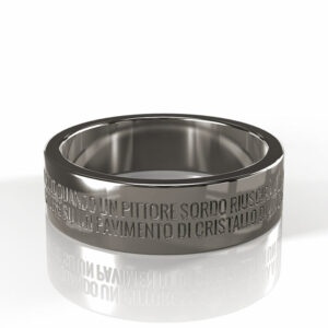 <h2>Black rhodium</h2><p>Plating in a dark, almost anthracite colour, ideal for lovers of typically “dark“ tones.</p>